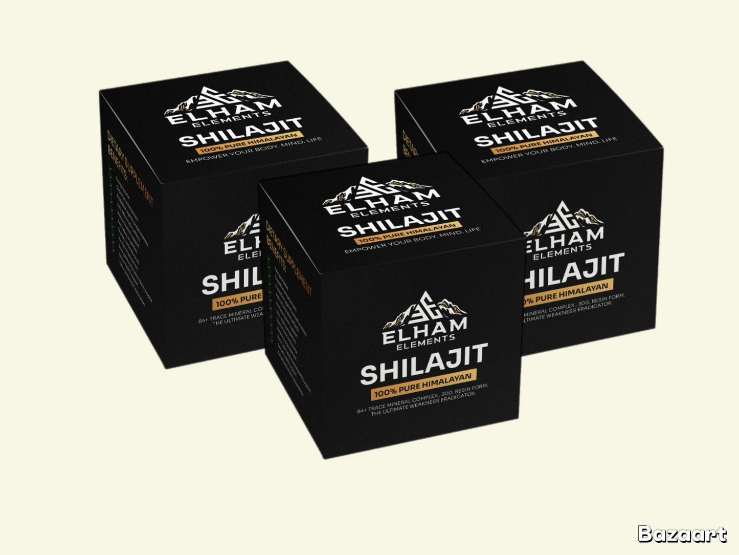 100% PURE HIMALAYAN SHILAJIT Resin 3X 30g Jar (90g)